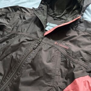 Columbia Women’s Brown Coral Waterproof Hooded Rain Jacket Size M